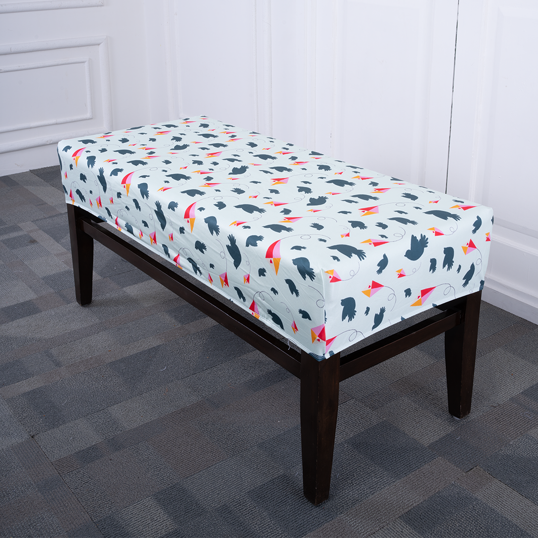 Birds & Kites Elastic Bench Cover