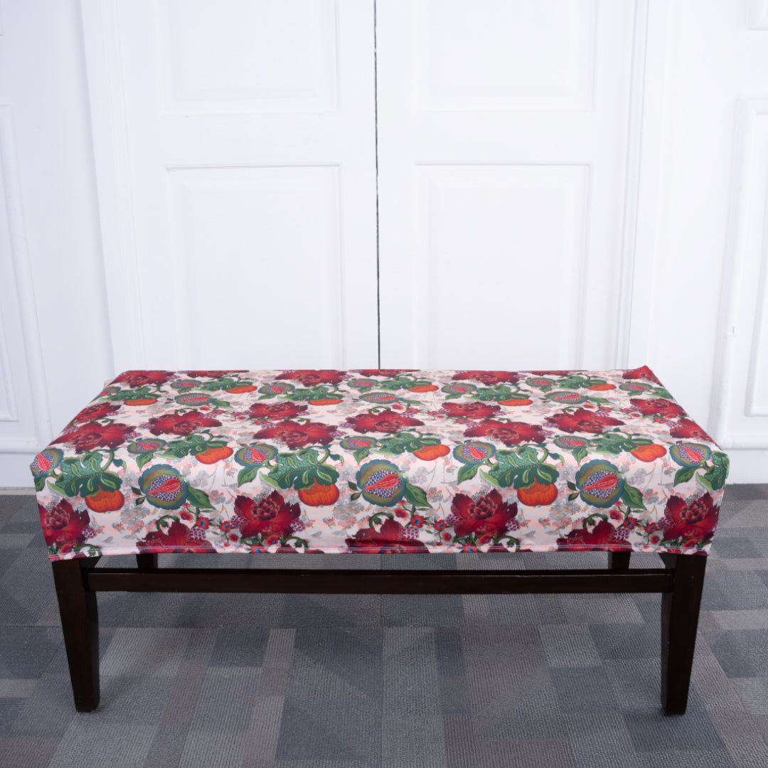 Russet Rose Magic Elastic Bench Cover