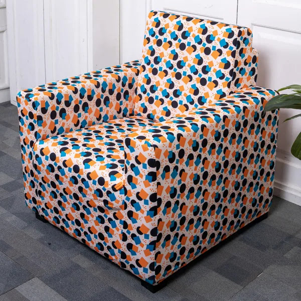 Abstract Geometry Elastic Sofa Slipcovers