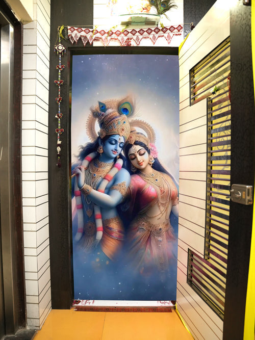 Lord Govind Radhe Door Covers