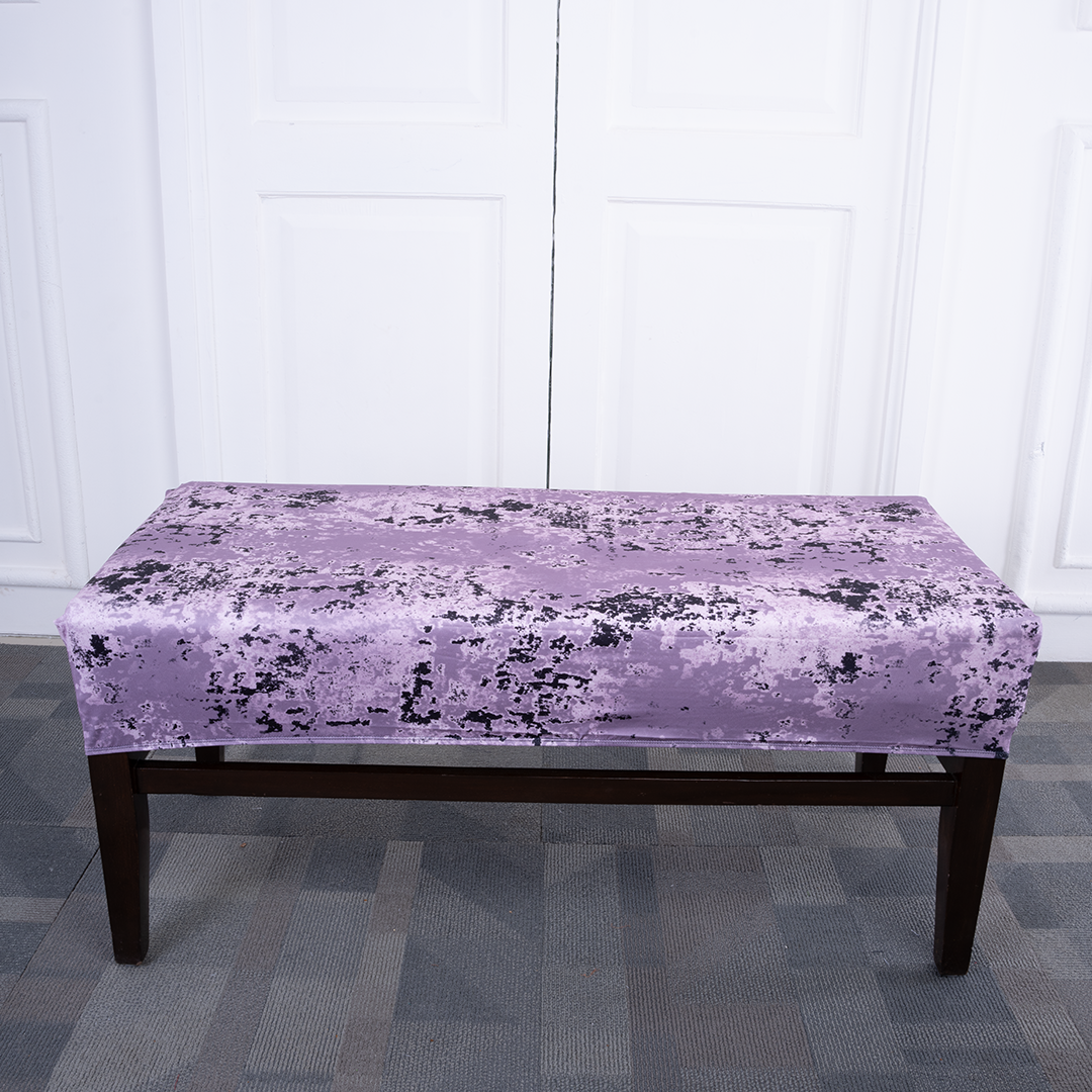 Wine Tie Dye Elastic Bench Cover